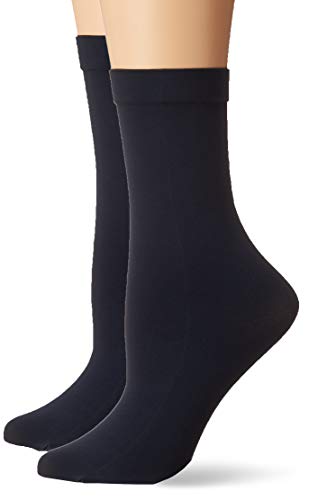 Hanes Women's Trouser Socks, Navy, 1