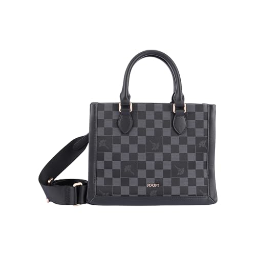 Bolso bandolera Joop! negro Piazza Scacchi Aurelia para mujer con asa ajustable