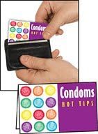 Wallet Card / Pocket Guide: Condom Hot Tips