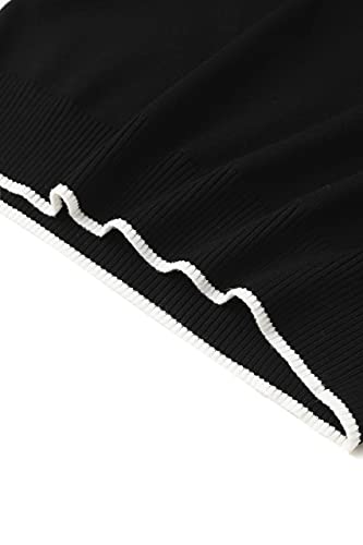 Image of Spicy Sandia Women Stretchable Turtleneck Knit Sleeveless Slim Fit Sweater