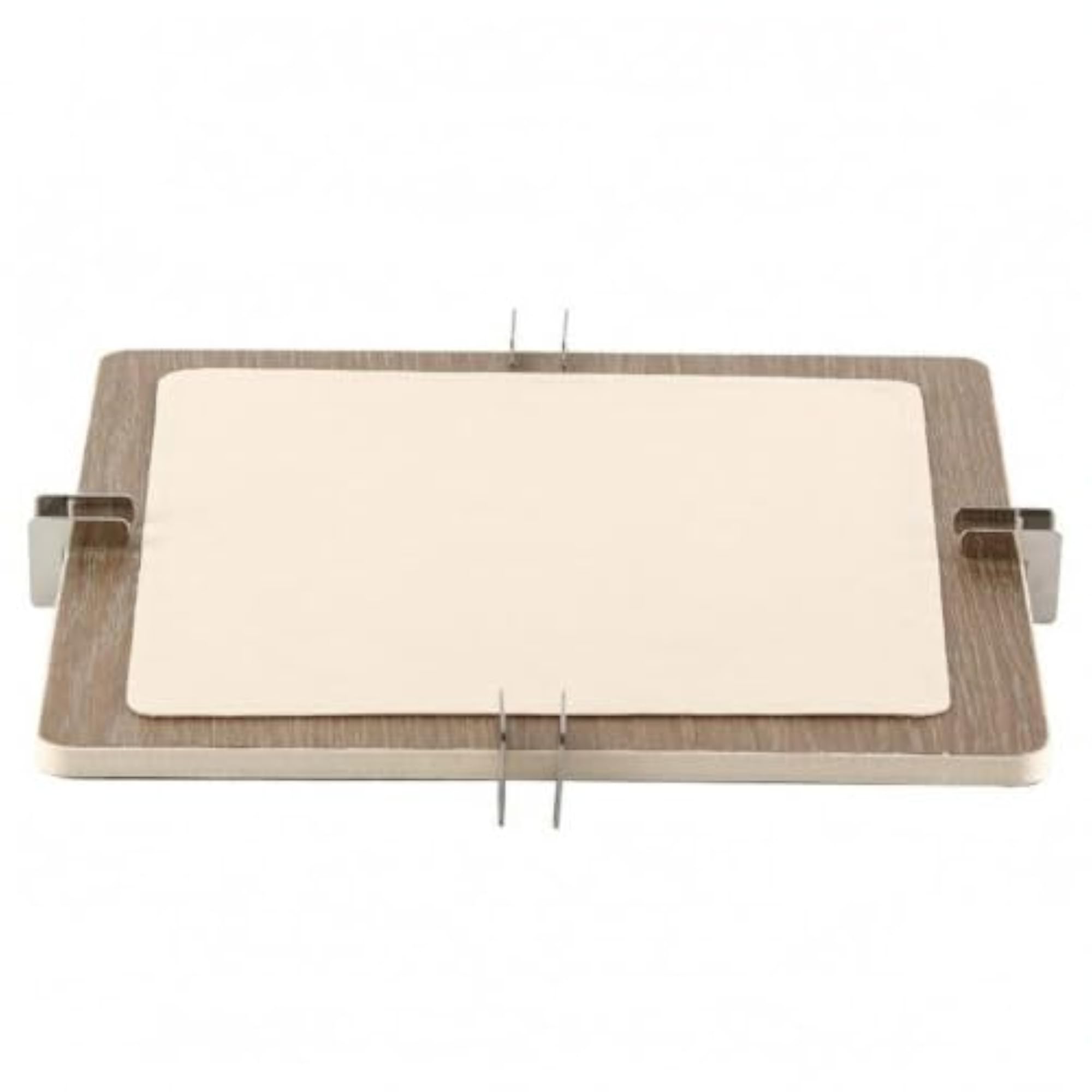 Decorative Tray with Leather Inset, Slim Versatile Design