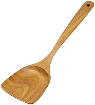 Teak Kitchen Utensils - Set of 7 | Scratch Resistant | Wooden Spoons | Japanese Style Cooking Utensil | M&W