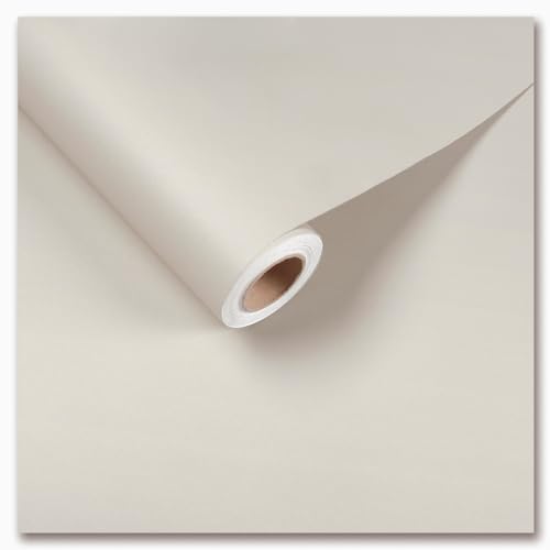 CRE8TIVE Cream White Matte Vinyl Wallpaper