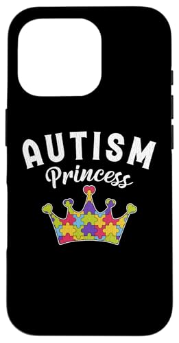Family Autistic Kids Mom Dad Daughter Autism Princess Girl Carcasa para iPhone 16 Pro