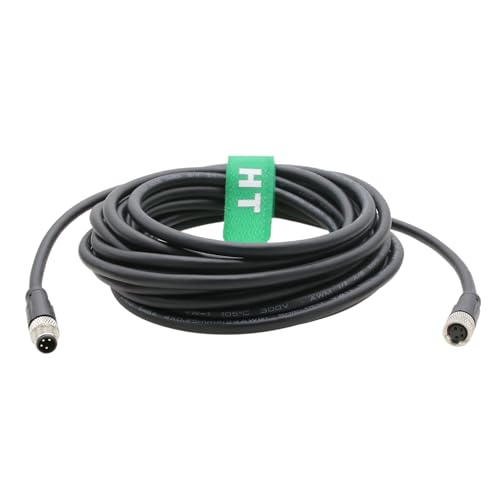 Actuator Sensor Electrical Cable M8 4-Pin Female Male for Banner Baumer Turck Sick Omron Automation Control Field Device Switch Shielded PVC 20m