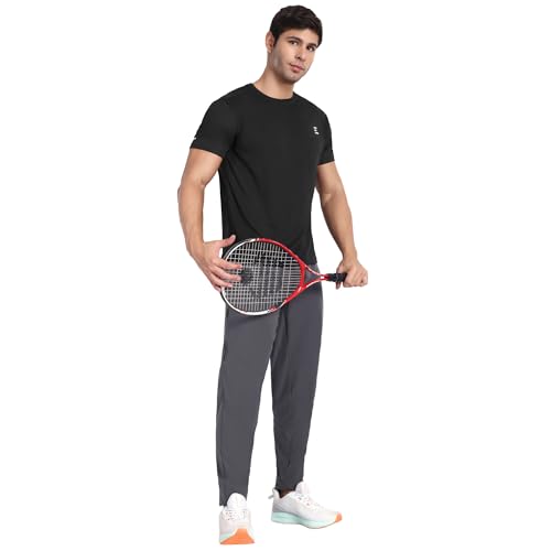 Image of Zyke Men's Active Polyester T-Shirt | Regular Fit Quick Dry Gym Workout Sports Tee | Breathable Moisture Wicking Antibacterial Running Activewear for Men