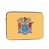 PHAYAH Bandiera della borsa del manicotto del computer portatile modellata del New Jersey, manica del computer portatile antiurto da 17 pollici, borsa per laptop sottile,...