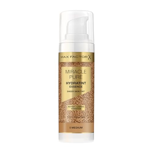Max Factor Miracle Pure Hydratint Essence, feuchtigkeitsspendendes Make-up mit leichter Deckkraft, 71% wasserbasiert… – Ansicht 1