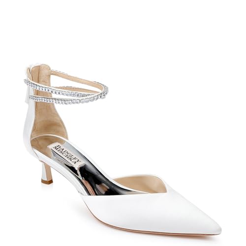 Badgley Mischka Lilibeth Kitten Heel Pump, Soft White, 6.5