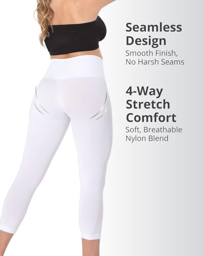 Image of SlimMe High Waisted Shapewear Leggings, Tummy Control Compression
