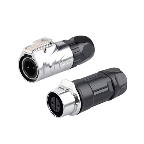 Connecteur M12 étanche 2 broches LP12 prise aviation mâle femelle pour liaison vidéo