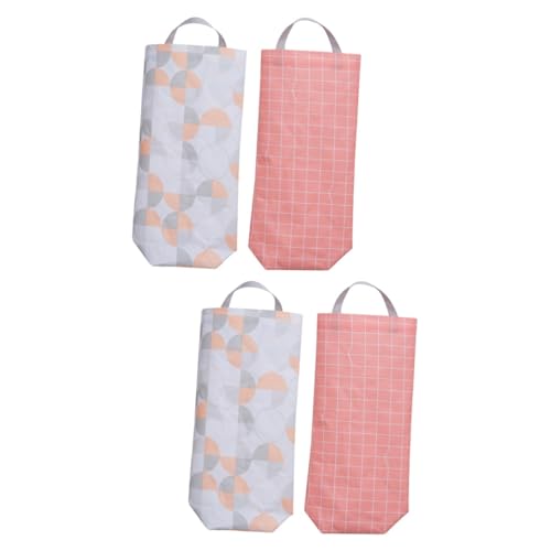 Cabilock Lot De 2 Pochettes De Rangement Cylindriques À Suspendre avec Cordon De Serrage pour Poubelles Idéales pour