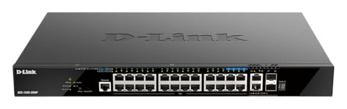 Image of D-Link 28-Port PoE Switch, Gigabit Ethernet Layer 3 Stackable Smart-Managed, 20x PoE (370 Watt), 4X 2.5GBase-T PoE, 2X 10GBase-T, 2X 10G SFP+ Ports (DGS-1520-28MP)