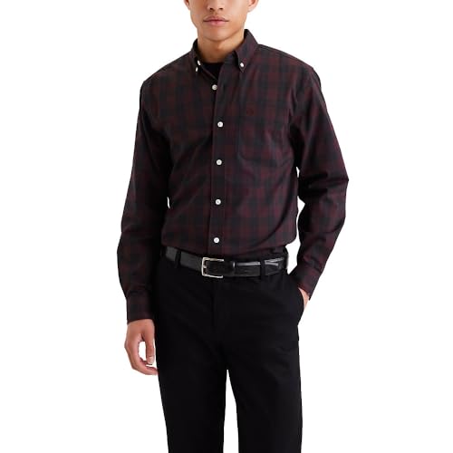 Dockers Men's Classic Fit Long Sleeve Signature Comfort Flex Shirt (Standard and Big & Tall)