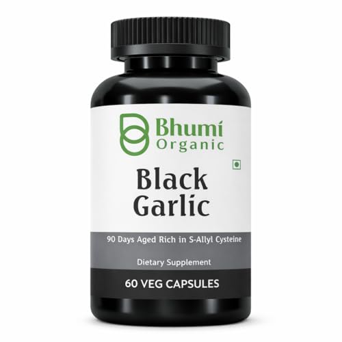 Image of Aged Black Garlic Capsules, 60 Veg Caps, 500mg