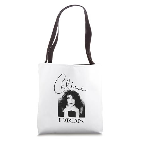 Official Celine Dion Black and White Photo Tote Bag