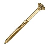 TIMCO C2 Strong-Fix Multi-Purpose Premium Countersunk Gold Woodscrews - 6.0 x 100 - Box of 100