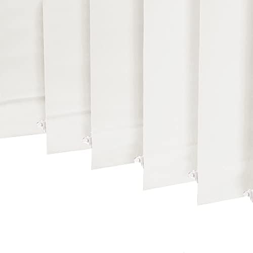 100% Blackout Vertical Window Shades, 3.5inch Slat Fabric Thermal Insulated Energy Saving UV Protection Decoration Vertical Window Blinds