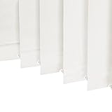 100% Blackout Vertical Window Shades, 3.5inch Slat Fabric Thermal Insulated Energy Saving UV Protect