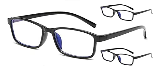 Lesebrille Lesehilfe rechteckig schwarz eckig +1.00 bis 3.50 Dioptrien (+ 1.50 Dioptrien, 3 Brillen schwarz (3er Pack)) Cover