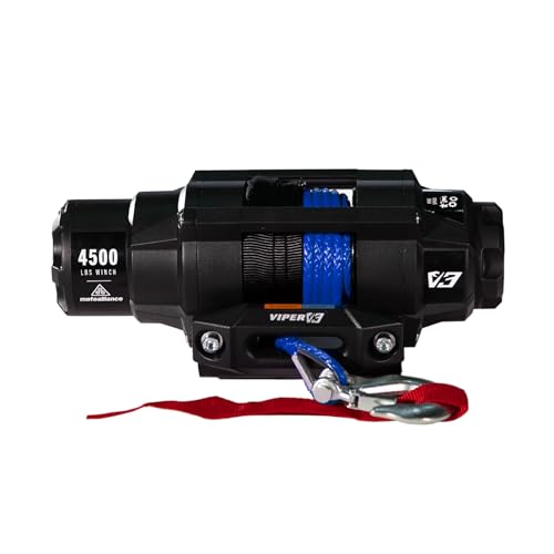 VIPER V3 4500lb UTV/ATV Winch con Cuerda Sintética Azul 40 pies miniatura 1