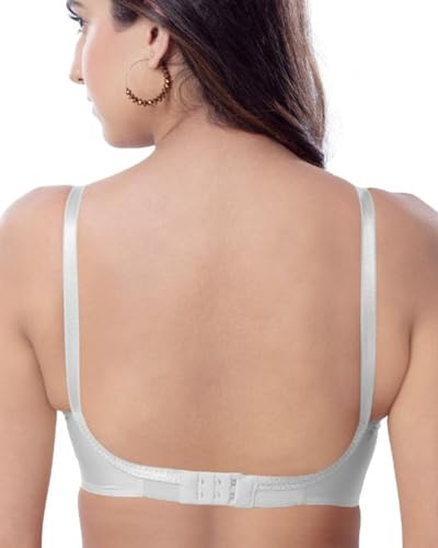 Image of Brida Sajini Women's Cotton Round Stitch Bra | Full Coverage | Single Layered | Non-Padded | Wireless | Saree Bra for Heavy Bust | Daily Use | Combo