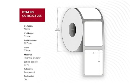 Rouleaux Capture Label 76 x 51 mm pour l'impression de vos colis de fret