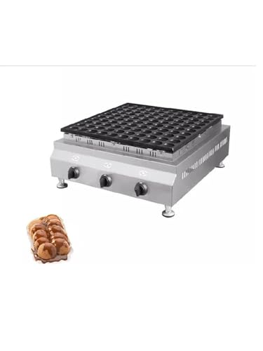 Mini máquina de panqueques – Parrilla eléctrica de 100 hoyos para cocción rápida, ideal para desayunos y aperitivos familiares – waflera holandesa de 220 V