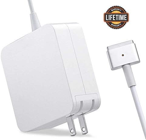 Mac Book Pro Charger, AC 85w T-Tip Power Adapter 2 T-Tip Adapter Charger Connector for MacBook Pro 17/15/13 Inch Made After Mid 2012