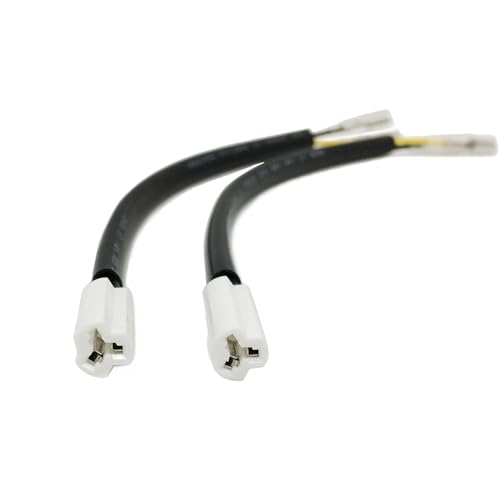 Image of 2Pcs 22.5cm /8.86in Motorcycle Light Line Compatible with YAMAHA YZF 600 XP500 R1 R6 Turn Signals Connector Semaphore Adapter Blinker Indicators Wire Plug (2Pcs)
