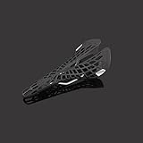 Socobeta Fahrrad-Spinnennetz-Sitzkissen, Leicht, Bequem, Hohler Sattel für Mountainbike, Rennrad, Radfahren, für Männer und Frauen, Rot (Schwarz)