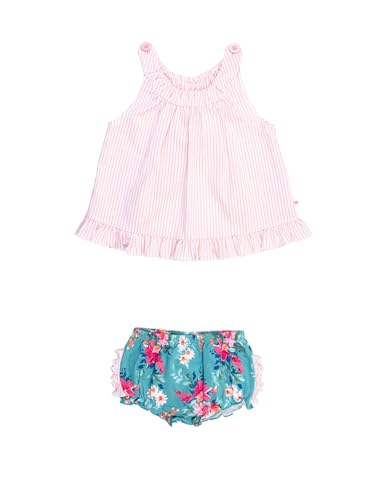 Image of RuffleButts Baby/Toddler Girls Swing Top & Bloomer Coordinated Set