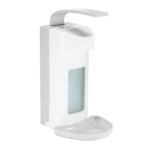 Konesky 1000ml Manueller Seifenspender, Wandspender Seifenspender Desinfektionsspender, No Touch Kunststoff Dosierpumpe für das Zuhause Büro Schule Krankenhaus