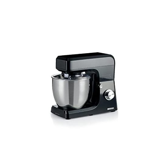 Ariete 1598/02 Gourmet Professional 7L, Impastatrice Planetaria, 1200 W, Capacità 7 L, 3 Accessori, 6 Velocità, Funzione Pulse, Coperchio Paraschizzi, Nero