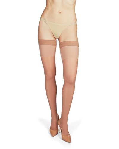 MeMoi Women's Semi-Sheer Light Support 30-Denier Thigh High Stockings3