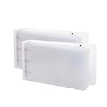 3x5 Index Cards Ring Binder Holder, Little Index Card Size case Binders,Organizer for notecards Flash Cards Recipes Notes Storage (Pack of 2 Clear)