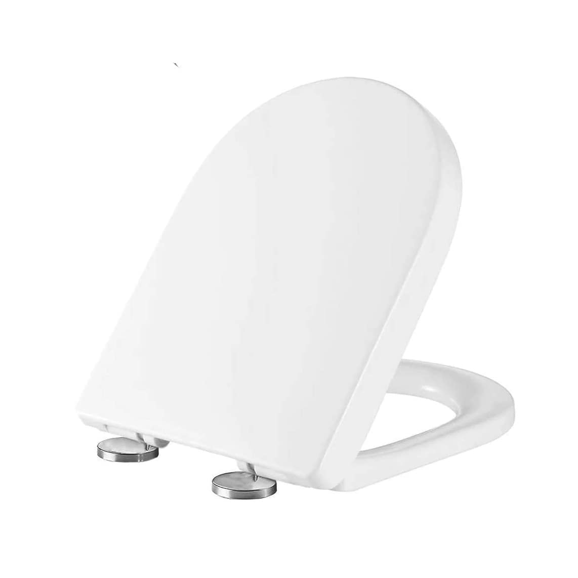 SouNor TU989 Small UF Toilet Seat U Shaped D Shape Bowl Compact Tiny Design Water Closet Easy Install,White