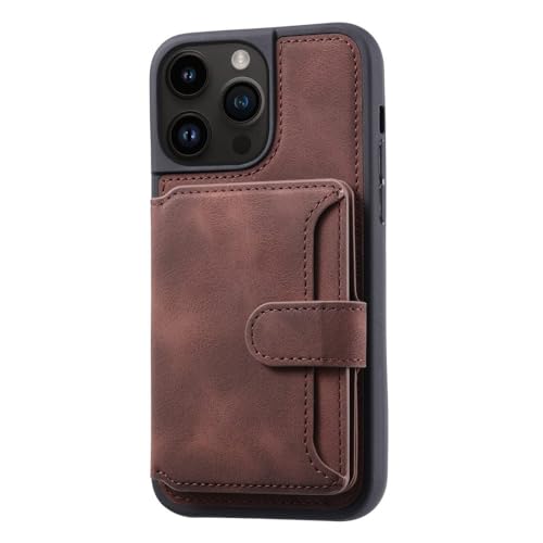 Étui de téléphone de poche pour cartes en cuir iPhone 13 couverture antichoc
