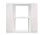 Polaris Homeside 4 Board and Batten Joined Vinyl Shutters (1 Pair) 14-1/2in. x 71in. - 930 White