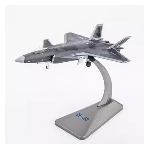 Caza J-20 réplica militar 1:144 en aleación fundida a presión coleccionista