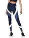 Produktbild Amazon-Marke: AURIQUE Damen Colour Block-Sportleggings, Blau (Dress Blue/White/Gray Blue), M