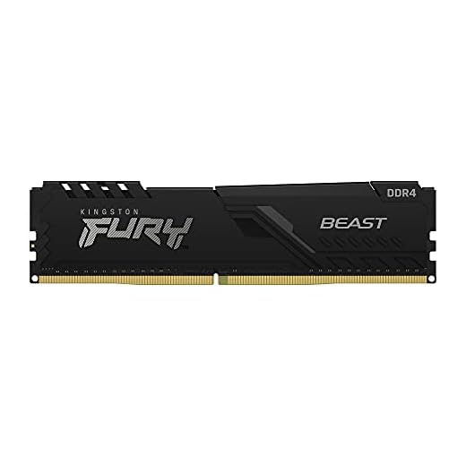 KF436C18BB/16 - Memória de 16GB DIMM DDR4 3600Mhz FURY Beast 1,35V 1Rx8 288 pinos para desktop/gamers, Preto