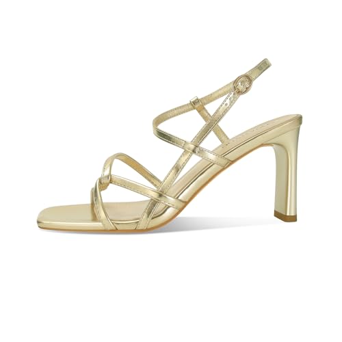 SOVANYOU Women's Heels Square Open Toe Strappy Heels Chunky High Heel Ankle Strap Heeled Sandals Comfort Dress Party Shoes2