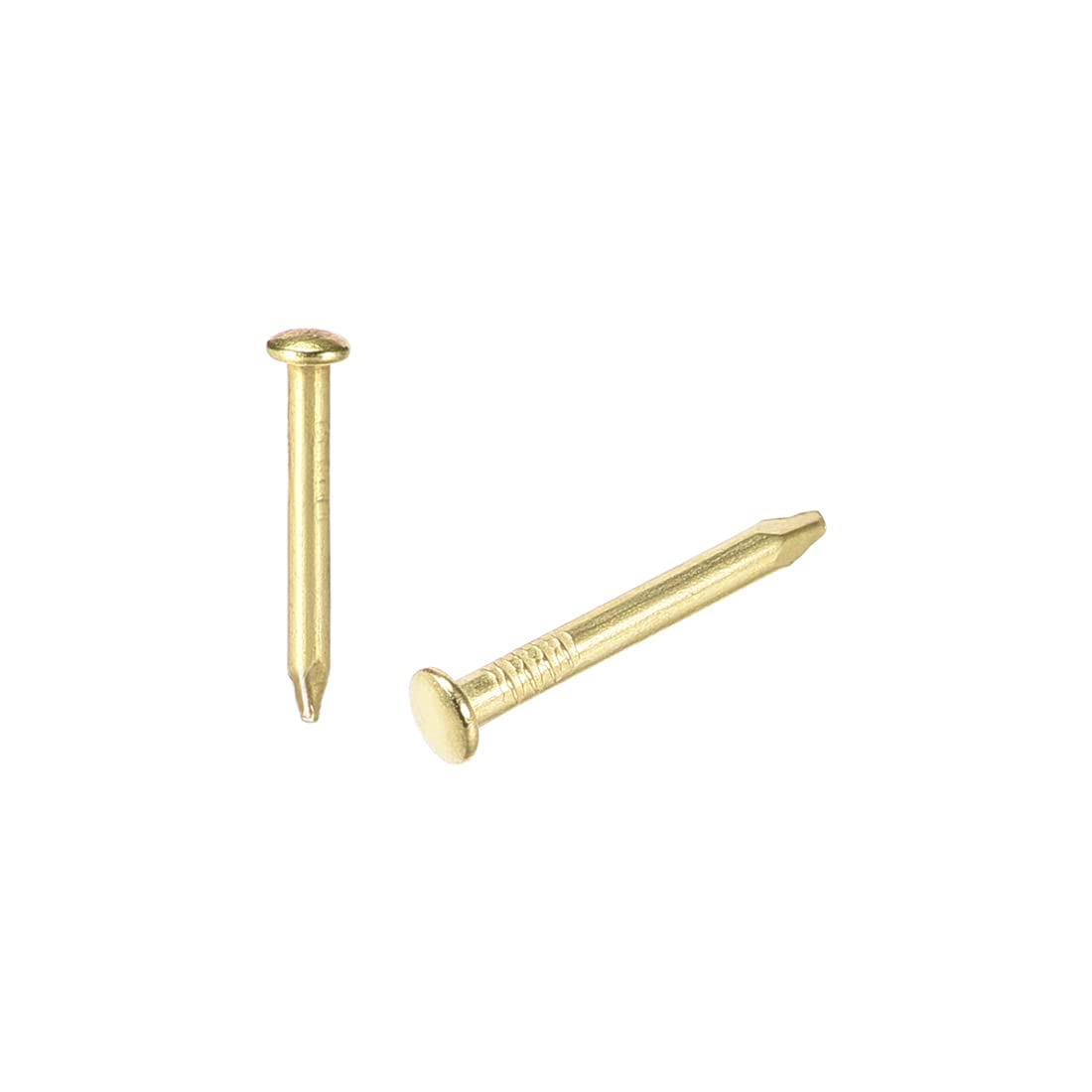 uxcell Small Tiny Hardware Nails Iron 1.5X13mm(DXL) for DIY Decorative Wooden Boxes Accessories Gold Tone 100pcs