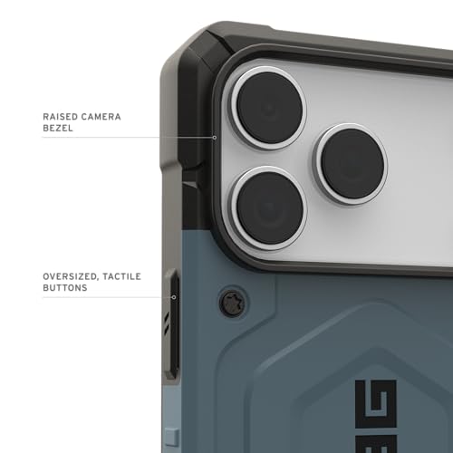 Image of Urban Armor Gear UAG Pathfinder Magnetic Compatible, Rugged Shockproof Anti-Slip Military Grade Protective Case /Cover Designed for iPhone 17 Pro Max (2025) - Cloud Blue