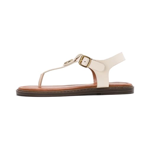Stratuxx Kaze Women's Dressy T-Strap Flat Sandals Adjustable Ankle Buckle - image 5