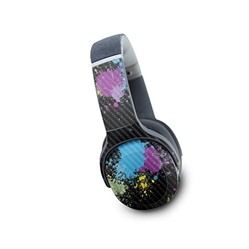 Image of MightySkins Carbon Fiber Skin Compatible with Skullcandy Crusher Evo Wireless - Splatter | Protective, Durable Textured Carbon Fiber Finish | Easy to Apply | Made in The USA