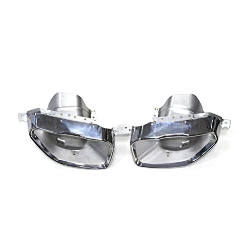 Embout d'échappement 304 inox carré pour BMW 325i M340i 2019 2020 argent 1 paire