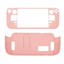 حافظة Obetuens Kickstand لـ Steam Deck للدفاع الكامل، مقاومة للصدمات، مقاومة لبصمات الأصابع، غطاء واقي مريح مع حامل لوحدة تحكم Steam Deck Rose
