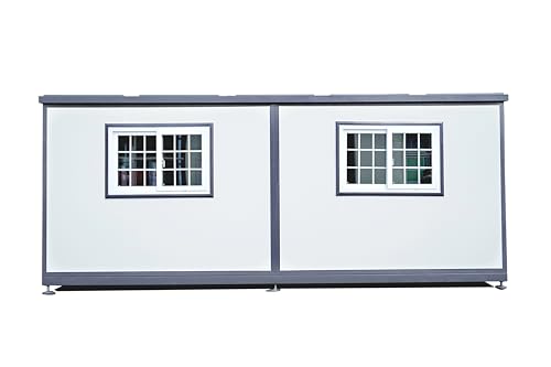 19x20ft Portable Prefabricated Tiny Home, Mobile Expandable Plastic Prefab House for Hotel, Booth, Office, Guard House, Shop, Villa, Warehouse, Workshop - Image 5